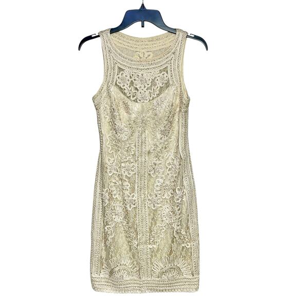 Sue Wong Nocturne Dress Soutache Embroidered Lace - Picture 4 of 16